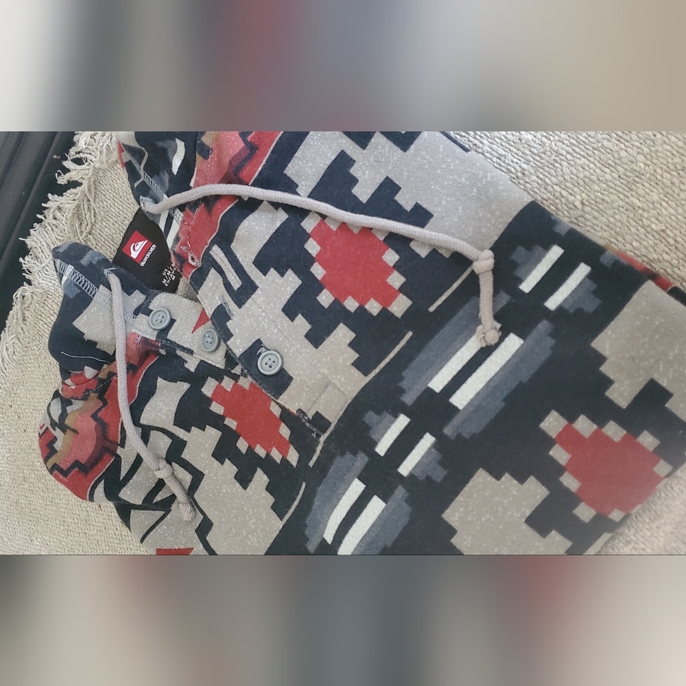 Quicksilver Men’s Aztec Pattern Pullover Size Med… - image 6